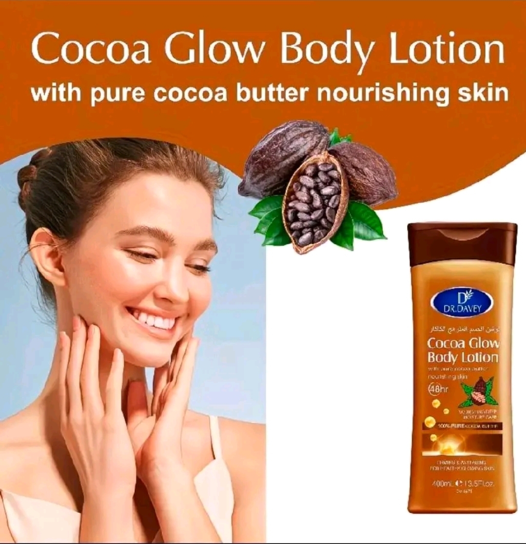 Cocoa Glow Body Lotion with Kojic Acid for Brightening Radiance Nourishing Moisturizing 400ml Moisturizer - Image 4