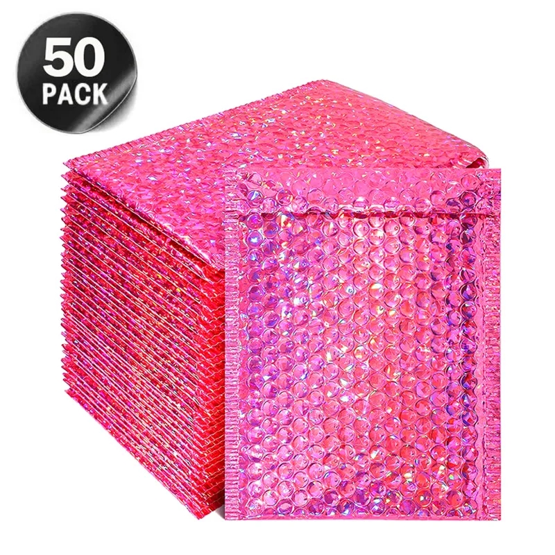 Wholesale 50 bobble mailer envelopes pink False Eyelashes at