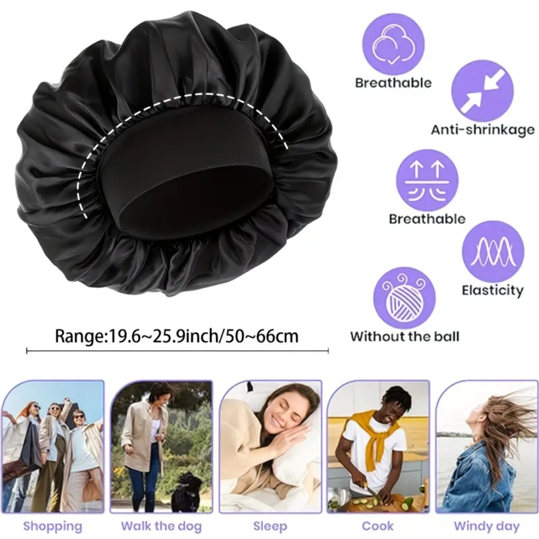 6 set of Satin Sleeping with Wide Elastic Band - Image 4