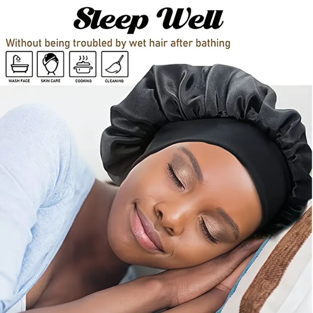 6 set of Satin Sleeping with Wide Elastic Band - Image 2